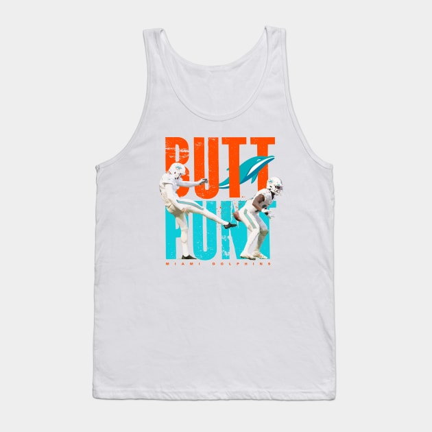 Miami Dolphins Butt Punt Tank Top by Juantamad